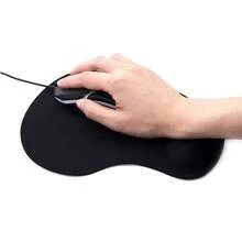 Ergonomic EVA Wrist Support Cushion, Non-Slip Memory Foam Mouse Pad, Comfortable Skin-Friendly Desk Rest For Office Computer Use Comfortable Computer Laptop Mouse Pad - Black - View 4