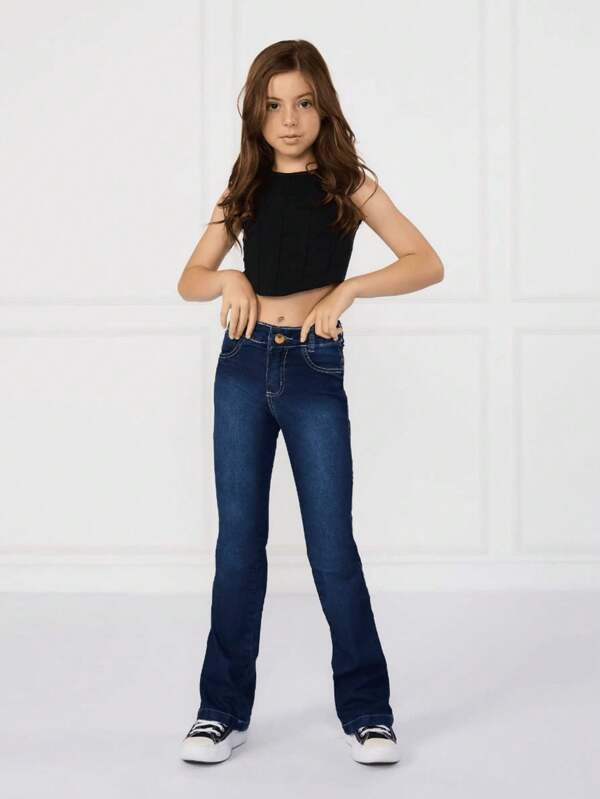 Calça Flare Jeans Feminina para Adolescentes