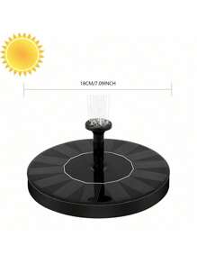 Solar Bird Bath Fountain Pump, Solar Fountain , Free Standing Floating Solar Powered Water Fountain Pump For Bird Bath, Garden, Pond, Pool, Outdoor