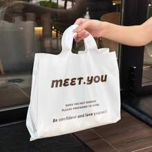 20pcs/Thick Clothing Store Tote Bag, Shopping Bag, Gift Bag, High-End Commercial Clothing Tote Bag Summer Cooling,Beach,Travel
