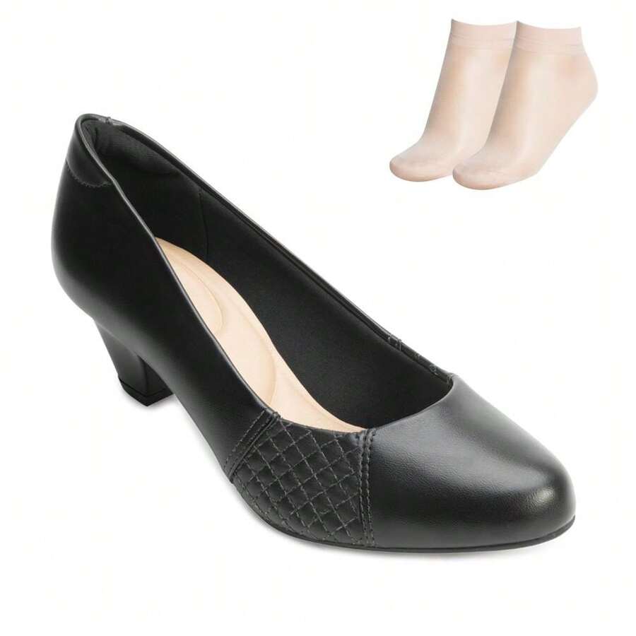 Modare Heeled Shoe And Sock MD24-70056 - màu đen - Xem 1