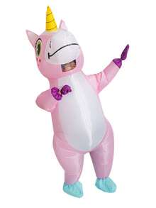 Rainbow Unicorn Inflatable Costume For Adults, Suitable For Halloween, Graduation Ceremony, Theme Celebration Events And Various Party Holidays - Multicolor - View 4