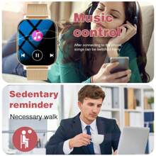 Smartwatch, Wireless Calling/Dialing, Multi-Sport Mode, Call Reminder And Rejection, Message Reminder View, Multiple App Reminders, Suitable For Men And Women, Outdoor Sports Watch, Custom Wallpaper, Suitable For Android/IOS
