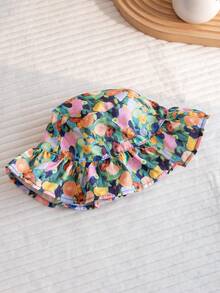 2pcs/Set Newborn Baby Girls Cute Strap Romper And Hat Set, Summer Outfit