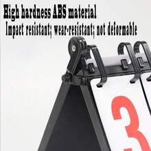 Scoreboard For Basketball, Football, Score Board For Match Counting, Flipping Score Board For Ping Pong, Billiards - Black - View 3