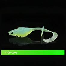 10PCS Dual Position Switch Twist Fish Lure Soft Lure T Tail Curl Tail Line Freshwater Float