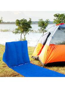 1 Stück Premium PVC Velours Dreieck Strandmatte, aufblasbare Stütze, faltbare Schlafunterlage, geeignet für Outdoor-Aktivitäten, feuchtigkeitsabweisend & tragbares Design