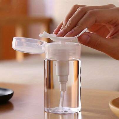 1个100/200毫升PETG乳液泵瓶，卸妆油和爽肤水分配瓶