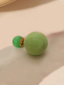 1 par de pendientes tipo botón de acrílico de estilo dulce y versátil, adecuados para uso diario de la mujer, Año Nuevo, Navidad, Día de San Valentín, Pascua y ocasiones especiales