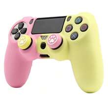 适用于 Playstation 4 控制器的渐变色控制器外壳，RALAN 1 控制器保护壳 + 2 个定制拇指握把盖 - 彩色 - 查看 7