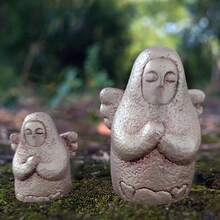 Zelda: Hylia Goddess & Japanese Sea Deity Ornament - Waterproof Resin Aquarium Decor With Guardian Bonsai Model, Themed Fish Tank Landscaping For Anime Fans - Grey - View 2