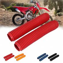 Motorcycle Front Fork Boots Shock Absorber Covers Protector Rubber Dust Gator Guard Gaiters Universal For Most Dirt Bike - one-size - View 3