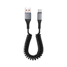 Cable USB a Tipo-C/Lightning de 66W, alta eficiencia y duradero con diseño de resorte, carga rápida compatible con 16 Pro Max/16 Pro/16 Plus/16/15/14/13/12