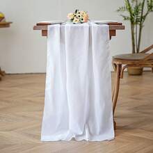 1pc Romantic French Colorful Chiffon Wedding Party Dessert Table Decoration Tablecloth, Birthday Party Backdrop - Multicolor - View 14