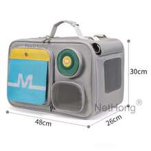 NetHong Large Pet Carrier Bag Portable Soft Fabric Folding Dog Cat Puppy Travel Bags UK