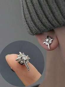 2pcs Fashion Unique Male Star Magnetic Earrings, Hip-Hop Style Earrings, Unique Birthday Gift, Graduation Season Gift
