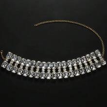 1pc Multi-Layer Necklace, Bridal Wedding Jewelry Accessories - Silver - View 5