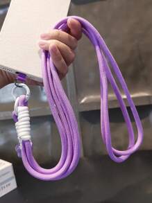 1 pieza Cordón para teléfono con forma de estrella, cordón trenzado de doble hebra, resistente, anti-rotura, anti-pérdida y anti-robo, incluye almohadilla