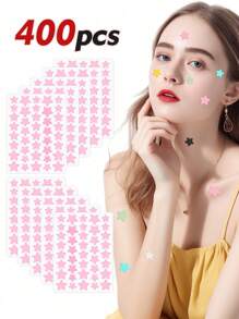 1920/1000/960/600/480/400/240/200/40 Pcs Of Facial Waterproof And Breathable Patches, With Cute Design Stickers, Fun Cartoon Stickers, Waterproof And Sweat Proof Mini Stickers Suitable For Gatherings, Offices, Halloween And Other Occasions. Festival Party Stickers, Heart-Shaped Stickers, Decorative Stickers (For Decorative Purposes Only, Not For Cosmetics)