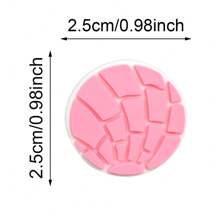 Set de 10 piezas de cuentas focales de pan mexicano con forma de corazón concha para manualidades y decoración de bolígrafos de plástico