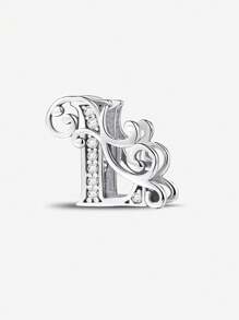 1 PC Vine Letters Beads Pendant Charm Pendant Ball Suitable For Bracelets DIY Women's Jewelry