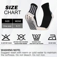 LAOPAO 5 Pairs Non Slip Sports Socks Anti Slip Silicone Bottom - Soft And Light Weight Soccer Socks With Grips For Men Woman Football, Basketball, Fitness Exercise -Breathable Sports Socks, Sweat-Absorbent Anti-Odor, Outdoor Wearing Fall Winter Wearing - 5Pairs(BlackBlueRedGreenWhite) - View 7