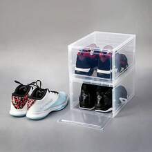 4/8/12Pcs Clear Shoe Storage Box Magnetic Sneaker Case Organizer For Air Jo.Rdan - 8 Pack - View 7