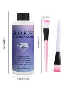 1Set 5D Diamond Painting Glue Sealant Set Kit, Suitable For Various DIY Handicrafts Such As Mosaic Embroidery Puzzles, Brightening Agent To Prevent Diamond Falling And Anti-Falling Diamond Art Glue Sealant