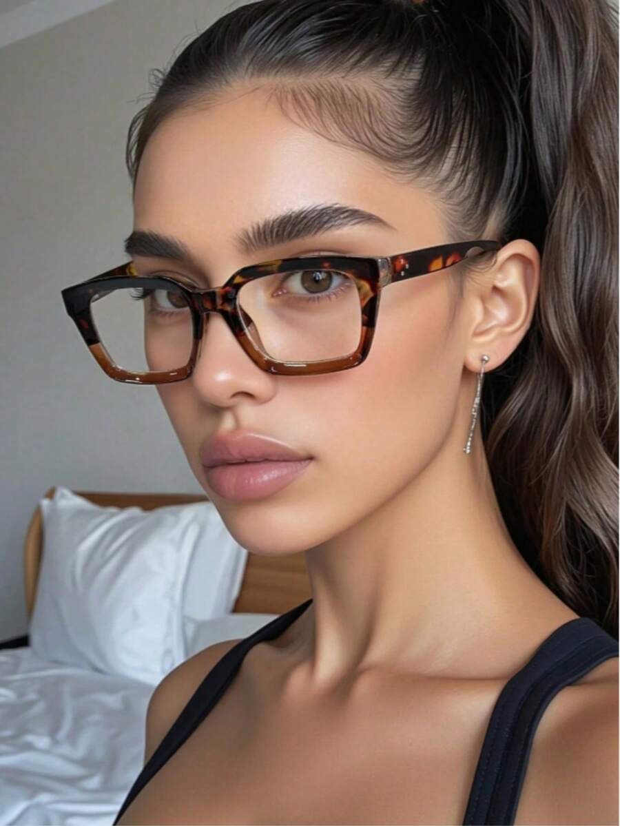Fashion Personality Leopard Glasses, Daily Glasses, Suitable For Daily Travel, School And So On - Multicolor - View 1