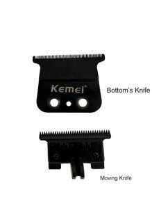 Kemei Pièce de rechange de lame d'origine Kemei KM-2293 KM-2293 Tête de coupe-cheveux à lame en forme de T de 0 mm Pièce d'origine pour accessoires KM-2293