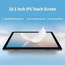 COLORROOM Android 13 Tablet 10-Inch Tablet/6GBRAM 64GB ROM (Expandable 1TB)/2MP+8MP Dual Camera/6000mAh Long-Lasting Battery/10.1-Inch IPS Full HD Display/Quad-Core Tablet/WiFi/For Online Courses, Reading - 黑色 - 查看 5