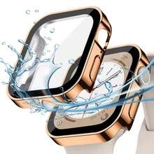 防水外壳兼容 7 8 9 49 毫米 45 毫米 41 毫米 10 46 毫米 42 毫米屏幕保护膜玻璃+保护盖保险杠适用于 4 5 SE 6 44 毫米 40 毫米