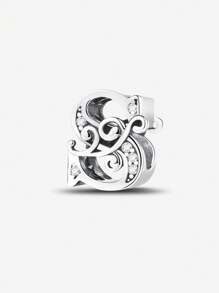1 PC Vine Letters Beads Pendant Charm Pendant Ball Suitable For Bracelets DIY Women's Jewelry