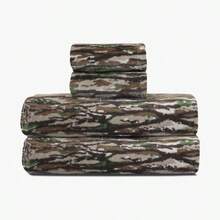 4Pieces Bath Set Camo Printed Bottom Land 2 Bath Towels 30x54 2 Hand Towels (16x26) Bathroom Decor Summer Back To School For Beauty Salon Home Bathroom - Multi - View 2