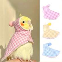 1 Stück Papageienfedern Mantel, weiches kariertes Haustier Vogel Kleidungsstück, bietet Wärme und Komfort für alle Vogelarten