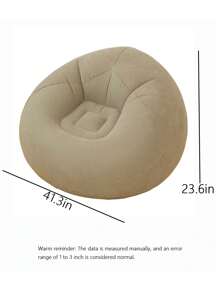 1 pieza Sofá redondo inflable, silla de camping inflable, sofá acojinado inflable, silla inflable, silla inflable plegable y portátil, adecuado para sala de estar, dormitorio, sala de lectura, balcón, camping al aire libre, de fácil almacenamiento y portabilidad, ocio y entretenimiento, dormitorio, silla con respaldo, silla de puf