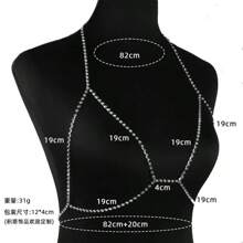 Rhinestone Chain Bra Crystal Body Chains For Women Necklace Sexy Bikini Nightclub