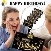 Happy Birthday Money Holder, Surprise Cash Envelope For Happy Birthday, Happy Birthday Gift, Money Envelopes For Cash, Money Cash Envelope Wallet