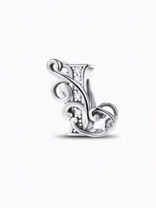 1 PC Vine Letters Beads Pendant Charm Pendant Ball Suitable For Bracelets DIY Women's Jewelry