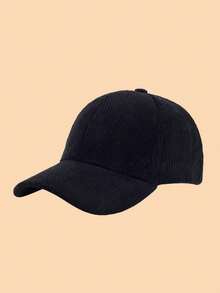 1pc Solid Color,Corduroy,Fashion,Duck Tongue Hat For Outdoor And Daily Use - A - View 16