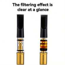 5 件可重复使用香烟过滤嘴，去除焦油和化学物质，微孔多层过滤，减少焦油和烟渍