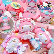 Sanrio 1PC My Melody Tea Party Theme Blind Box, Cute Cartoon Character Model, PVC Figurine, Versatile Styling Combinations, Desktop Decoration Supplies, Cute Fashion , Home Room Decor, Homecoming Season Gifts, Room Decoration Stuff, Home Decor, Bedroom Decor, Party Decorations, Wedding Items, 14+Youth Toys (Random Shipping)
