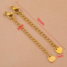 5pcs/Set Stainless Steel Engraved 7cm Lobster Clasp Jewelry Accessories Suitable For DIY Necklace, Bracelet, Jewelry Making