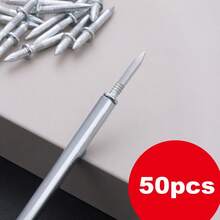 50pcs Double-Headed Skirting Thread Seamless Nail Invisible Screws Nail-Specific Sleeve Tool Double-Headed Nails Hand Tools - Multicolor - View 2