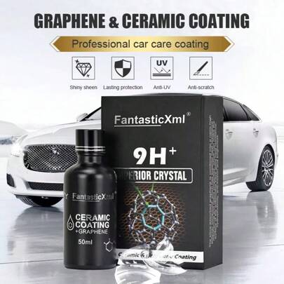 Nano Ceramic Car Paint Protection NEW 10H Coating With GRAPHENE 50ml RoHs Cert