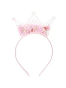 5/1 pezzo Cerchietti con corona di principessa in paillettes, cerchietti elastici con tiare per feste, regali per accessori per capelli di ragazze, forniture per acconciature e decorazioni