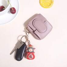 Fashion PU Button-Open Multifunctional Mini Coin Purse For Women Wallet Mini Wallet Purse Wallet Coin Wallet Wallet - Pink - View 4