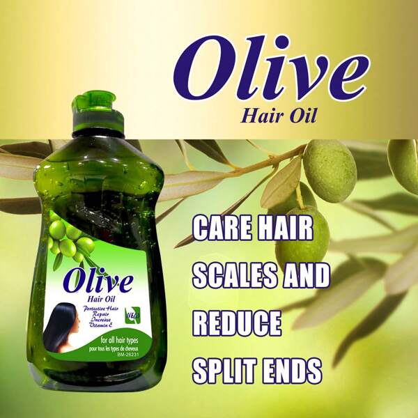 LoveJoJo 250ml Aceite esencial iluminador de oliva, hidratante, contiene aceite de oliva, reduce las puntas abiertas, apto para todo tipo de cabello