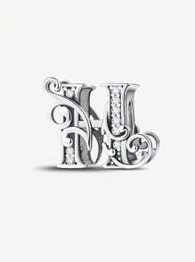 1 PC Vine Letters Beads Pendant Charm Pendant Ball Suitable For Bracelets DIY Women's Jewelry