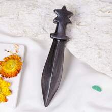 Unique Natural Crystal Sword Carving - Perfect For Home Decor & Gifts For Birthdays, Halloween & Christmas, DIY Crafts, Jewelry Patterns, DIY Jewelry Crafting Accessories